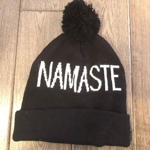 Spiritual gangster namaste beanie NWOT
